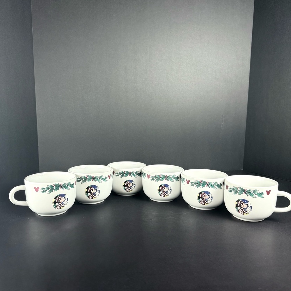 VTG Mickey Mouse Disney Coffee Mug Stoneware 6 “twas The Nigh Before Christmas”